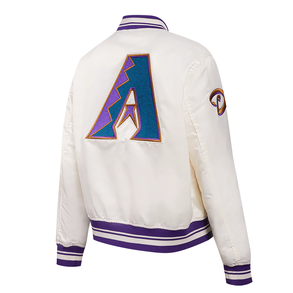 MLB ARIZONA DIAMONDBACKS RETRO CLASSIC WOMEN'S RIB SATIN JACKET