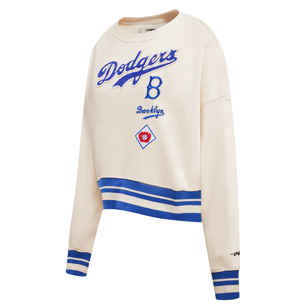 MLB BROOKLYN DODGERS RETRO CLASSIC WOMEN'S CREWNECK