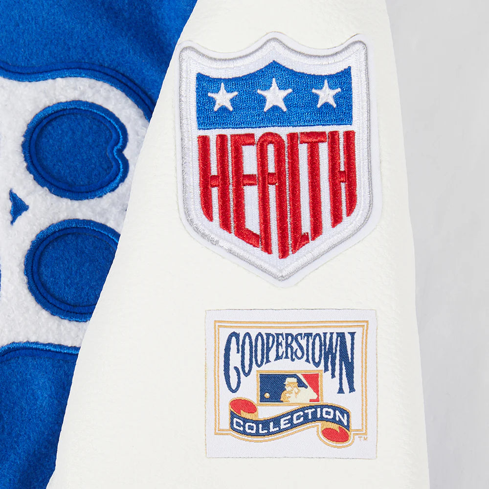 MLB BROOKLYN DODGERS RETRO CLASSIC TODDLER BOYS RIB WOOL VARSITY JACKET