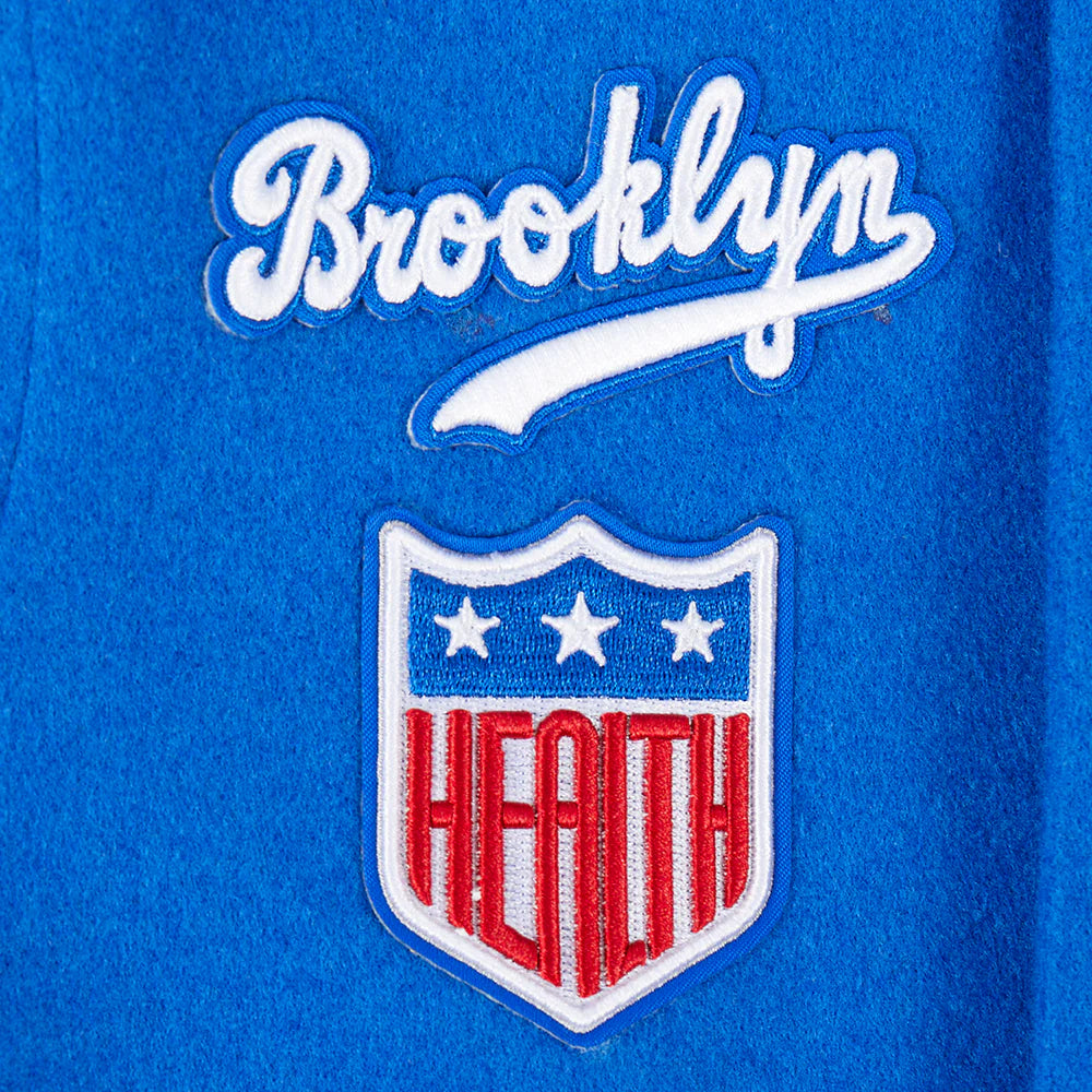 MLB BROOKLYN DODGERS RETRO CLASSIC TODDLER BOYS RIB WOOL VARSITY JACKET