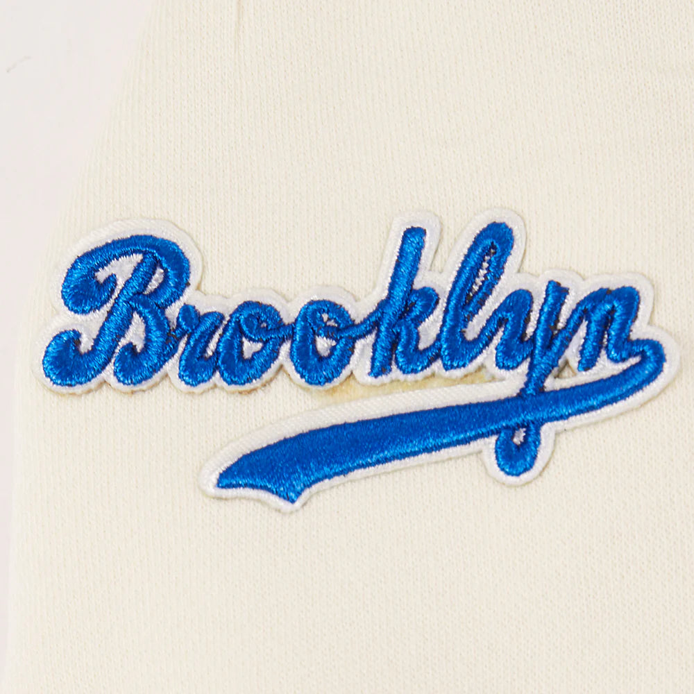 MLB BROOKLYN DODGERS RETRO CLASSIC TODDLER GIRLS RIB FLEECE PO HOODIE