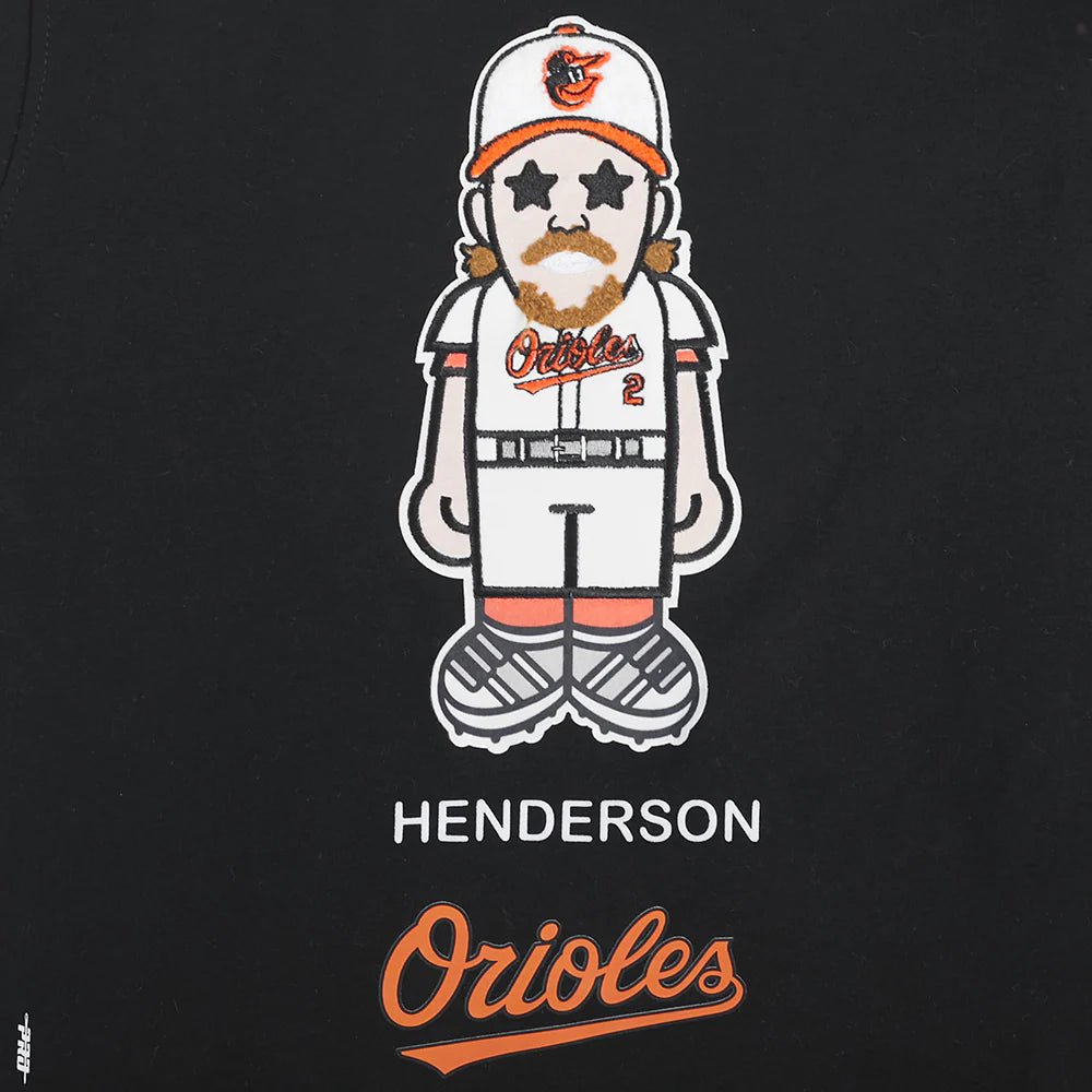 MLB BALTIMORE ORIOLES GUNNAR HENDERSON #2 AVATAR LITTLE BOYS SHORT SLEEVE TOP