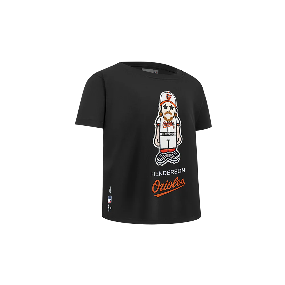 MLB BALTIMORE ORIOLES GUNNAR HENDERSON #2 AVATAR TODDLER BOYS SHORT SLEEVE TOP