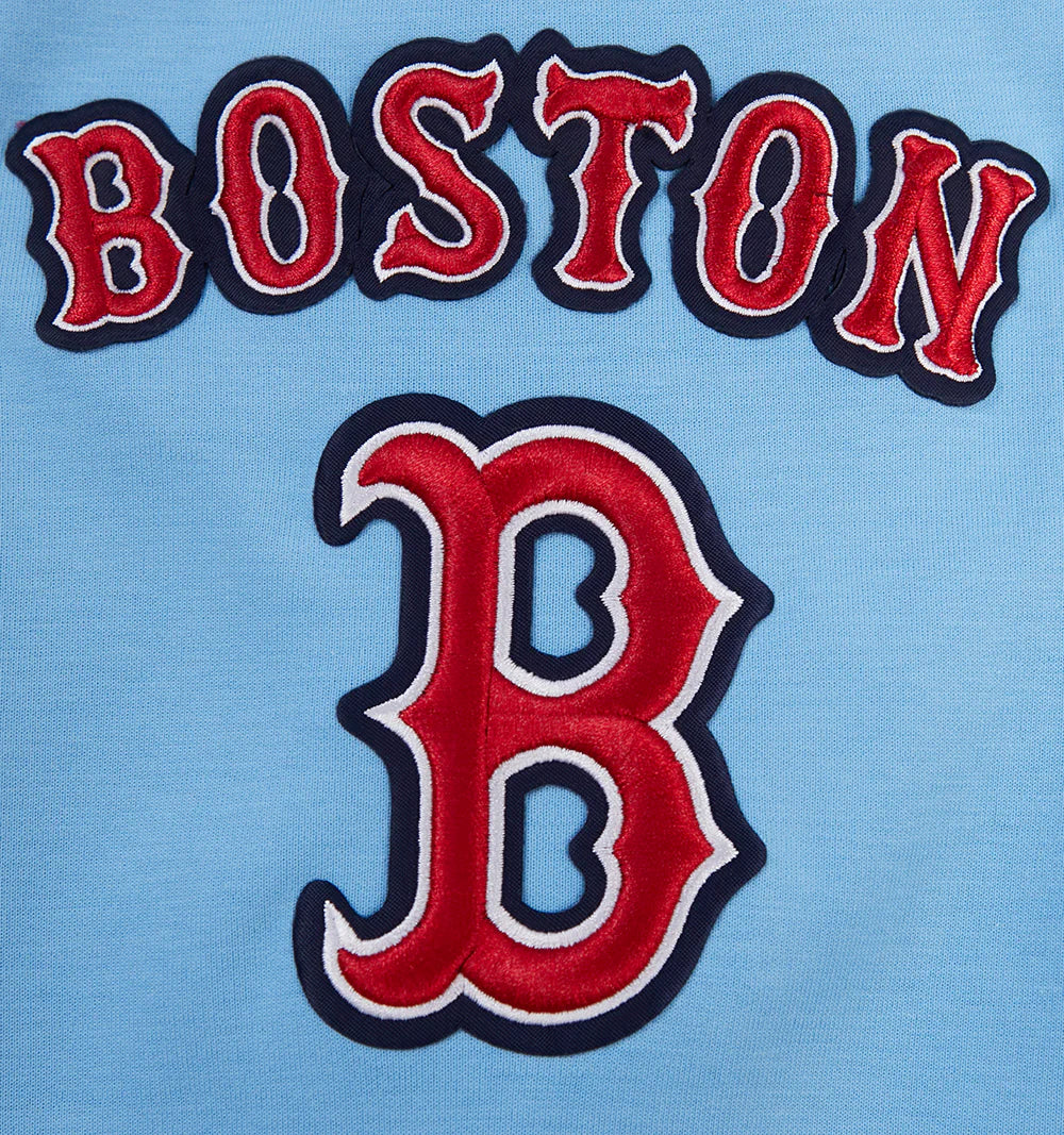 MLB BOSTON RED SOX CLASSIC CHENILLE MEN'S PULLOVER HOODIE