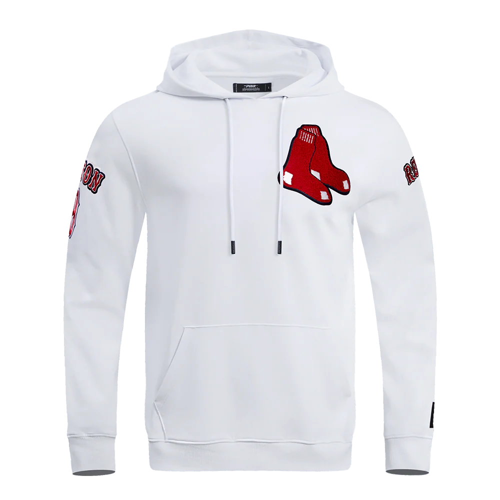 MLB BOSTON RED SOX CLASSIC CHENILLE MEN'S PULLOVER HOODIE