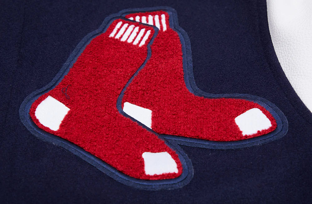 MLB BOSTON RED SOX MASHUP MEN'S RIB WOOL VARSITY JACKET