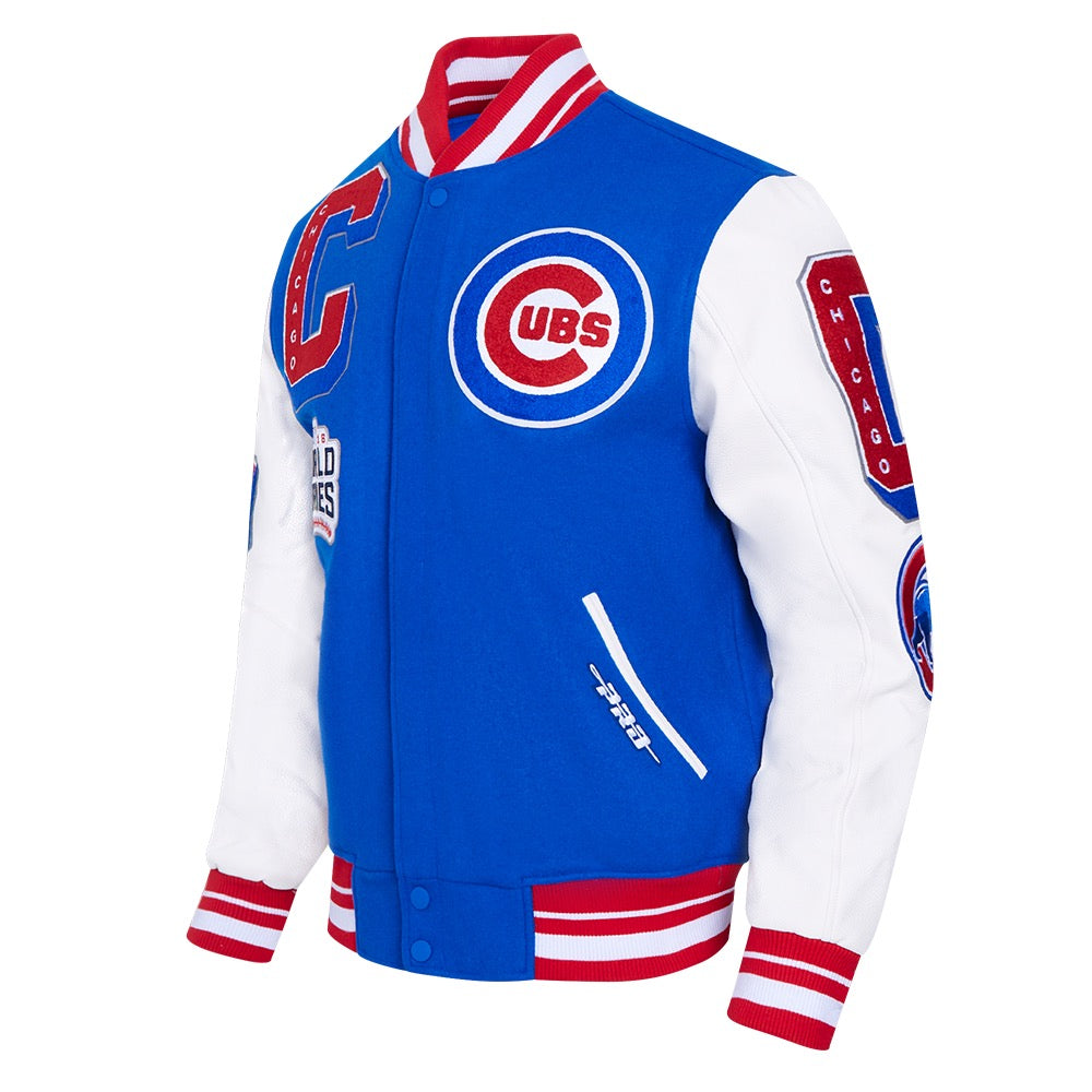 CHICAGO CUBS MASH UP WOOL VARSITY JACKET