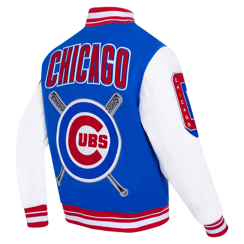 CHICAGO CUBS MASH UP WOOL VARSITY JACKET