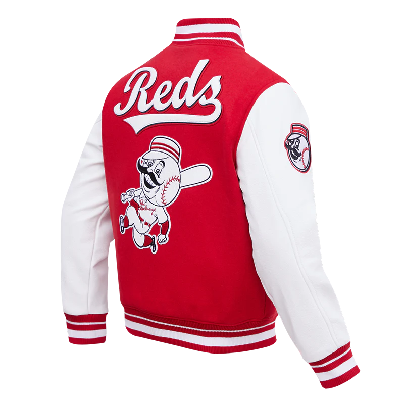 MLB CINCINNATI REDS RETRO CLASSIC MEN'S RIB WOOL VARSITY JACKET