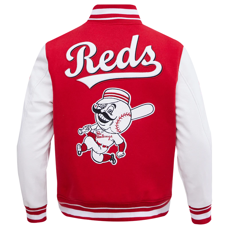 MLB CINCINNATI REDS RETRO CLASSIC MEN'S RIB WOOL VARSITY JACKET
