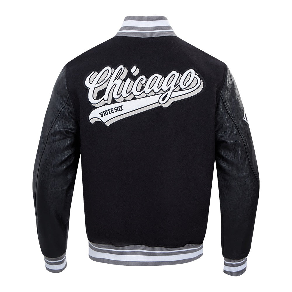 Chicago White Sox Script Tail Wool Varsity Jacket