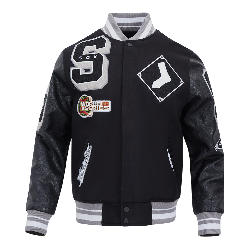 MLB CHICAGO WHITE SOX MASHUP MEN'S RIB WOOL VARSITY JACKET