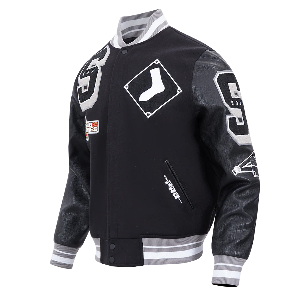 MLB CHICAGO WHITE SOX MASHUP MEN'S RIB WOOL VARSITY JACKET