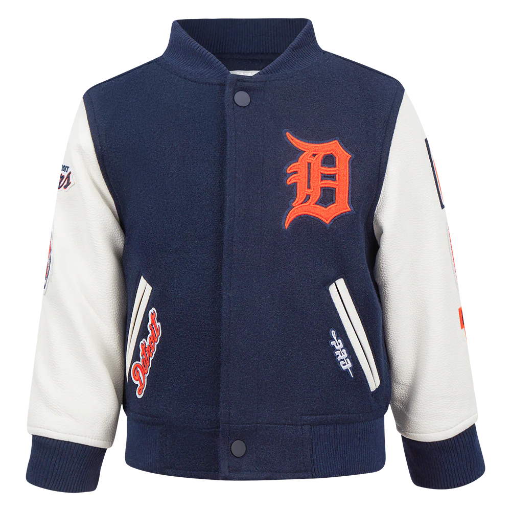 MLB DETROIT TIGERS CLASSIC TODDLER BOYS WOOL VARSITY JACKET