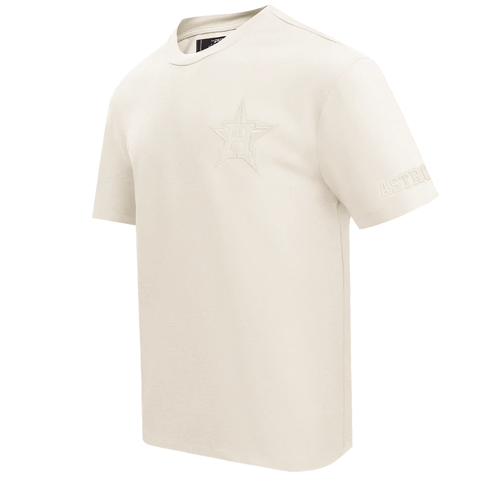 MLB HOUSTON ASTROS NEUTRAL COTTON JERSEY DROP SHOULDER TOP