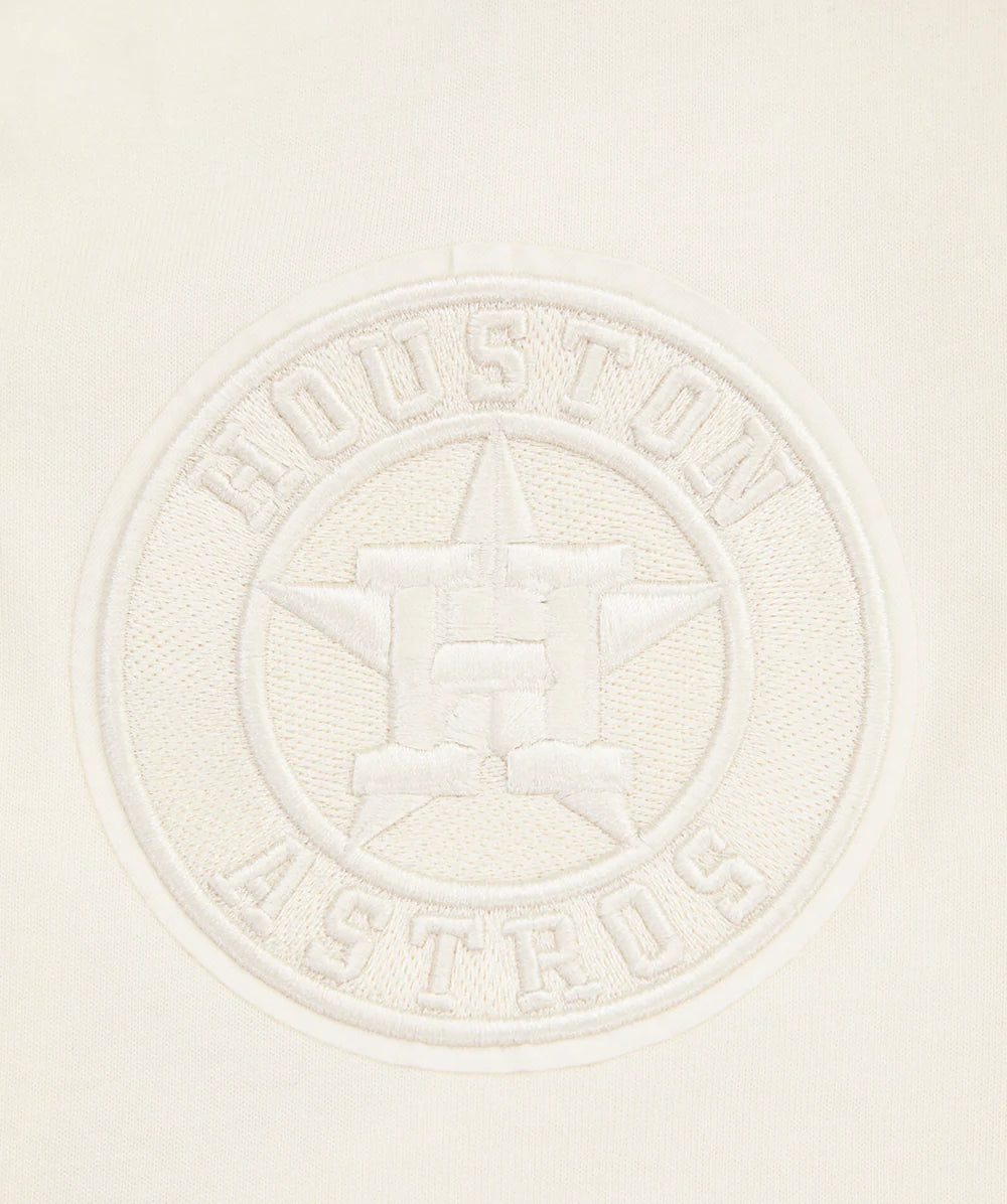 MLB HOUSTON ASTROS NEUTRAL COTTON JERSEY DROP SHOULDER TOP