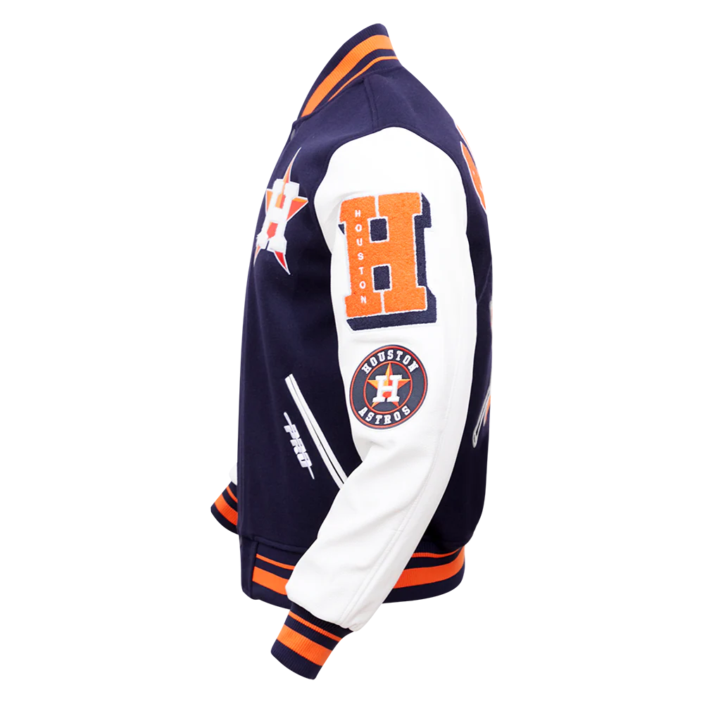MLB HOUSTON ASTROS MASHUP MEN'S RIB WOOL VARSITY JACKET