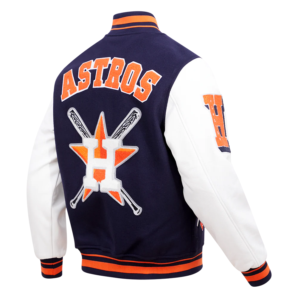 MLB HOUSTON ASTROS MASHUP MEN'S RIB WOOL VARSITY JACKET