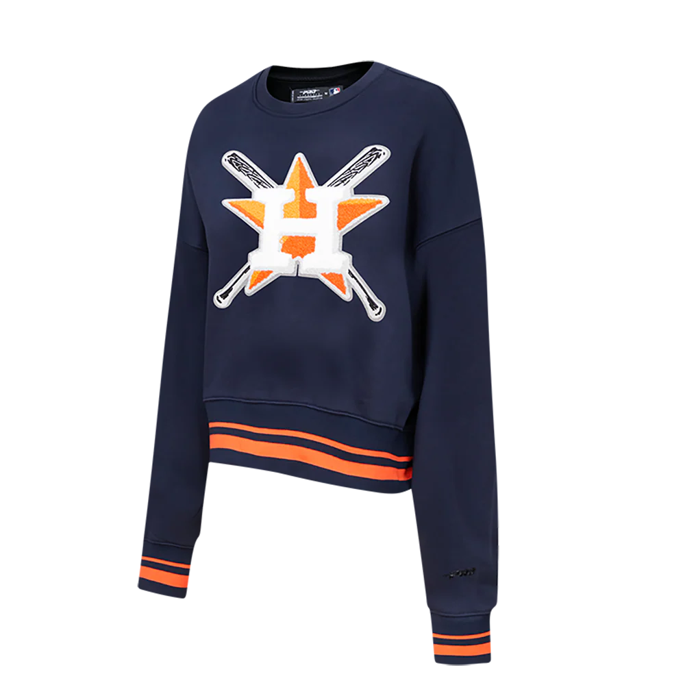 MLB HOUSTON ASTROS MASHUP WOMEN'S RIB CREWNECK