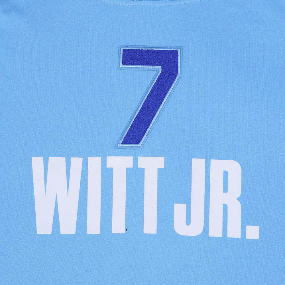 MLB KANSAS CITY ROYALS BOBBY WITT JR. #7 CLASSIC MEN'S SHORT SLEEVE PULLOVER HOODIE