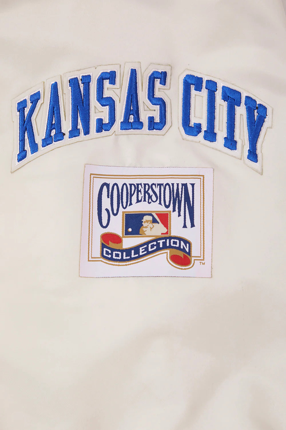 MLB KANSAS CITY ROYALS RETRO CLASSIC MEN'S RIB SATIN JACKET