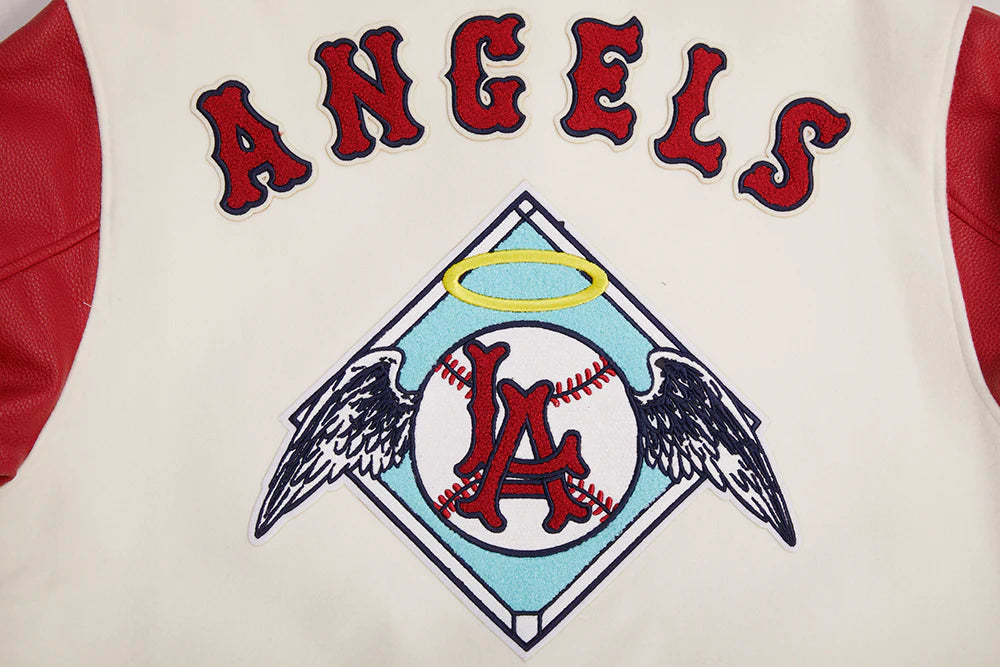 MLB LOS ANGELES ANGELS RETRO CLASSIC MEN'S RIB WOOL VARSITY JACKET