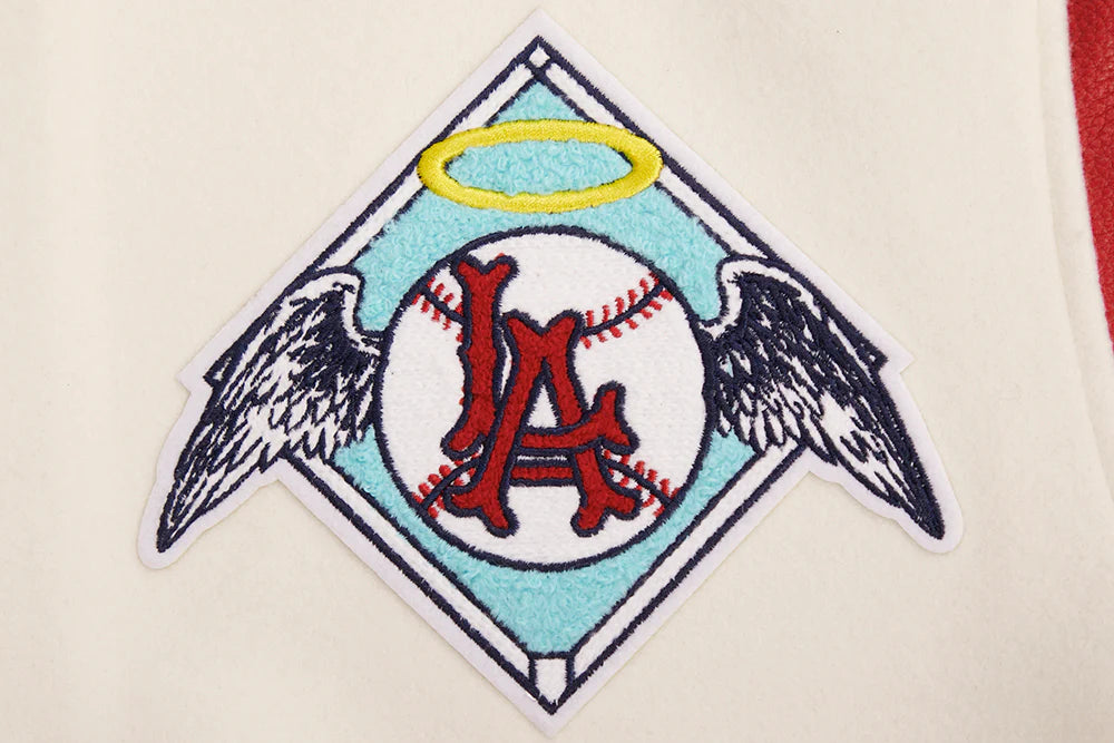 MLB LOS ANGELES ANGELS RETRO CLASSIC MEN'S RIB WOOL VARSITY JACKET