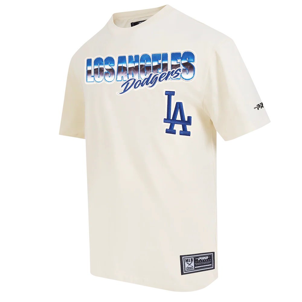 MLB LOS ANGELES DODGERS CHROME MEN'S COTTON JERSEY DROP SHOULDER TOP