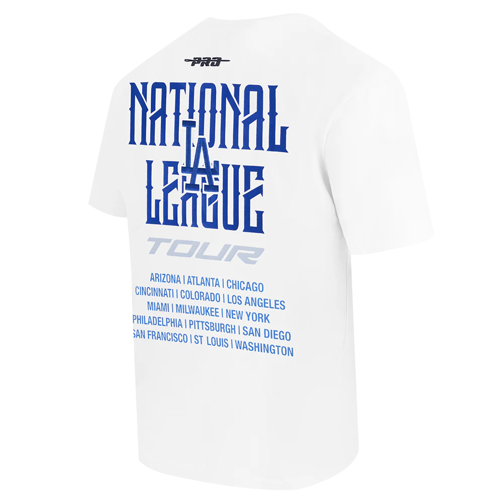 MLB LOS ANGELES DODGERS CITY TOUR 2.0 MEN'S COTTON JERSEY DROP SHOULDER TOP