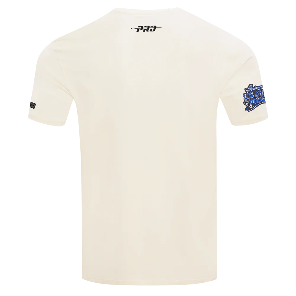 MLB LOS ANGELES DODGERS REBEL ATHLETICS STACKED LOGO MEN'S SJ TEE