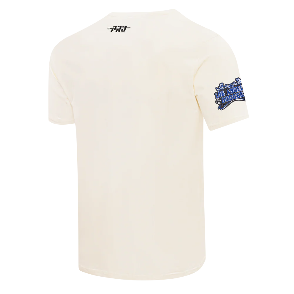 MLB LOS ANGELES DODGERS REBEL ATHLETICS STACKED LOGO MEN'S SJ TEE