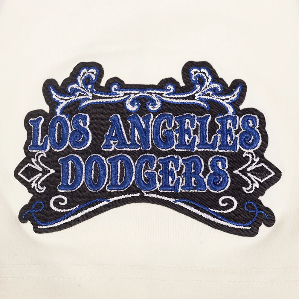 MLB LOS ANGELES DODGERS REBEL ATHLETICS STACKED LOGO MEN'S SJ TEE