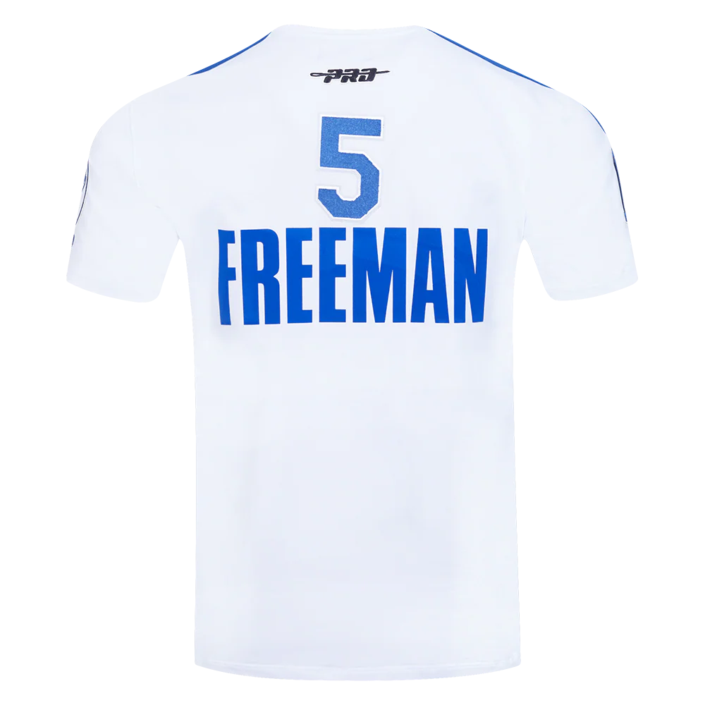 MLB LOS ANGELES DODGERS FREDDIE FREEMAN #5 CLASSIC MEN'S SINGLE JERSEY STRIPED TOP