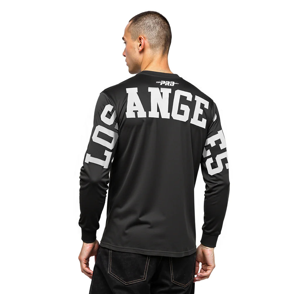 MLB LOS ANGELES DODGERS WINGSPAN MEN'S DROP SHOULDER LS TEE V2