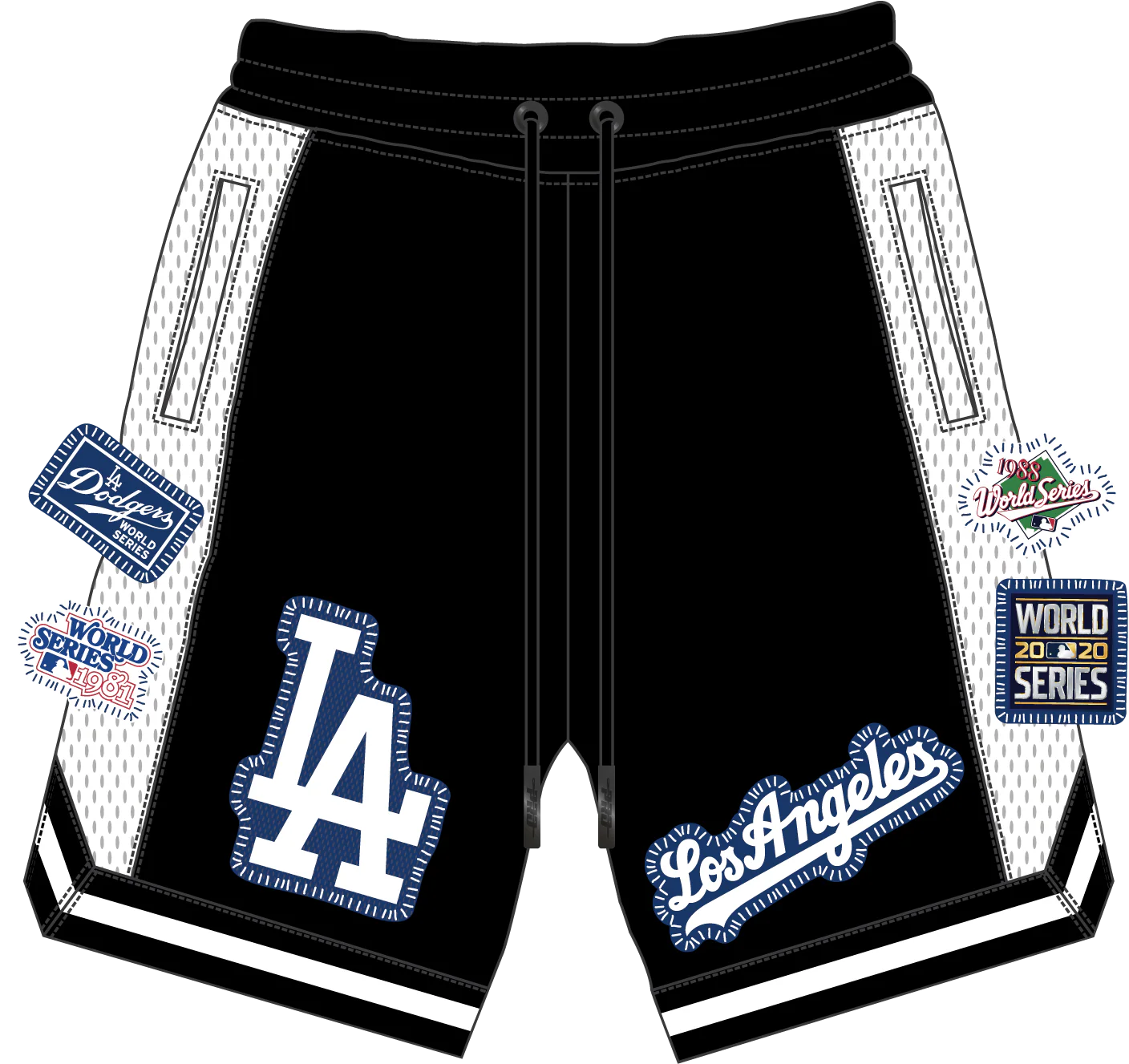 MLB LOS ANGELES DODGERS DIY PICK STITCH MEN'S DOUBLE KNIT 2.0 SHORT