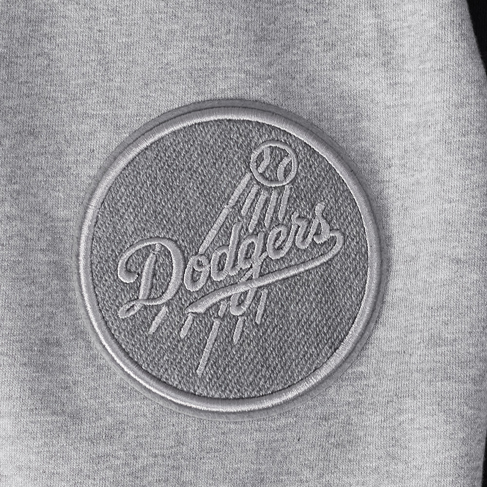 MLB LOS ANGELES DODGERS REVERSE FRENCH TERRY MEN'S COLORBLOCK FLEECE PULLOVER HOODIE