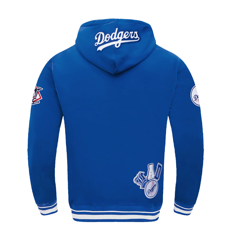 MLB LOS ANGELES DODGERS CITY RANSOM MEN'S RIB FLEECE PULLOVER HOODIE