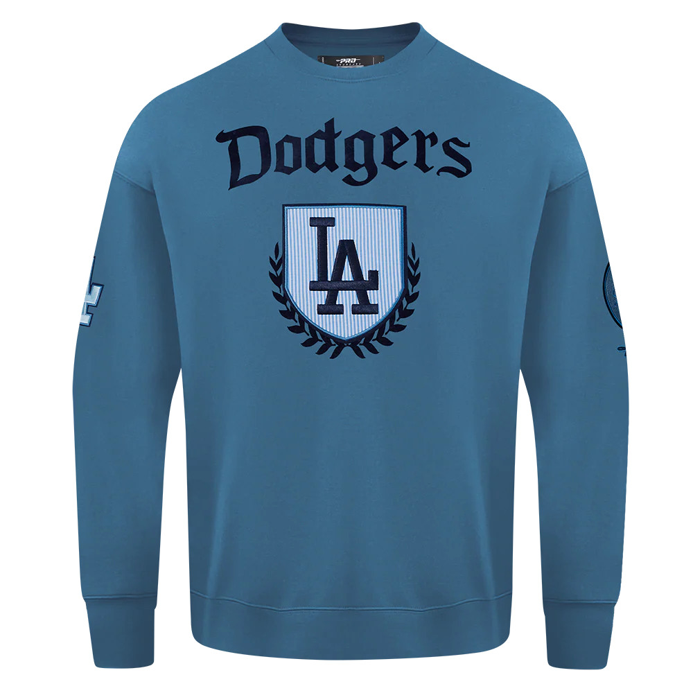MLB LOS ANGELES DODGERS COUNTRY CLUB MEN'S DROP SHOULDER FLEECE CREWNECK
