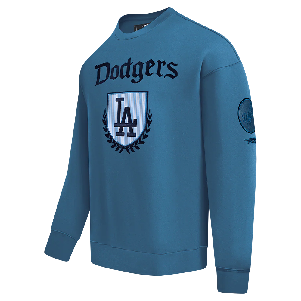 MLB LOS ANGELES DODGERS COUNTRY CLUB MEN'S DROP SHOULDER FLEECE CREWNECK