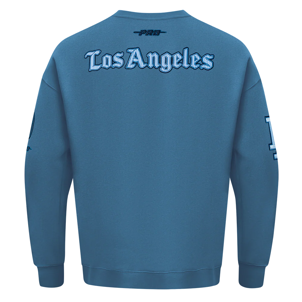 MLB LOS ANGELES DODGERS COUNTRY CLUB MEN'S DROP SHOULDER FLEECE CREWNECK