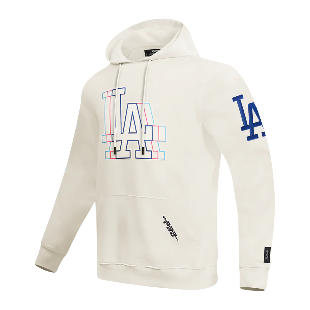 MLB LOS ANGELES DODGERS ECHO LOGO MEN'S FLEECE PULLOVER HOODIE