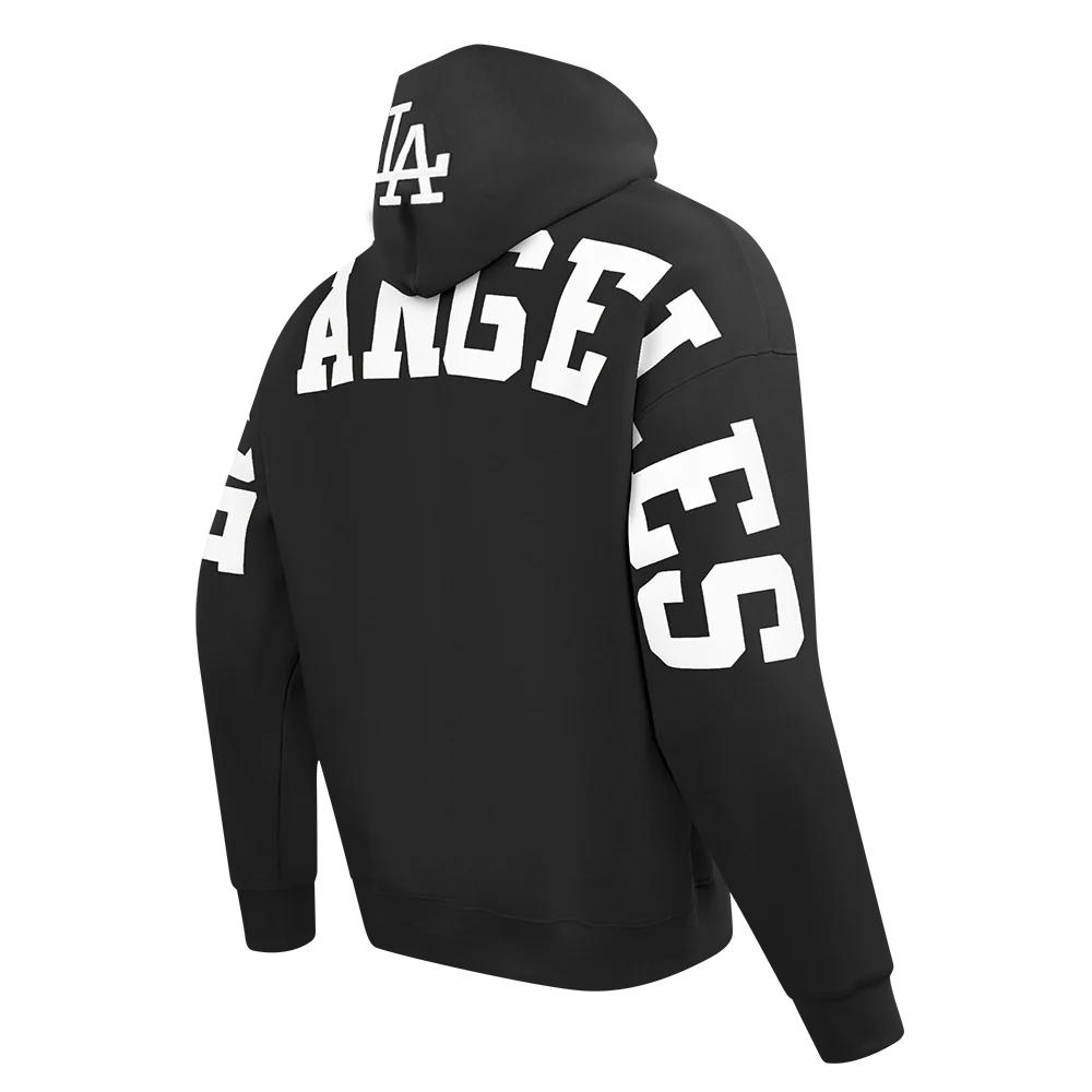MLB LOS ANGELES DODGERS WINGSPAN MEN'S DROP SHOULDER FLC PO HOODIE V