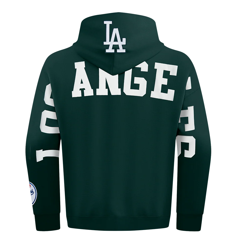 MLB LOS ANGELES DODGERS WINGSPAN MEN'S DROP SHOULDER FLC PO HOODIE V2