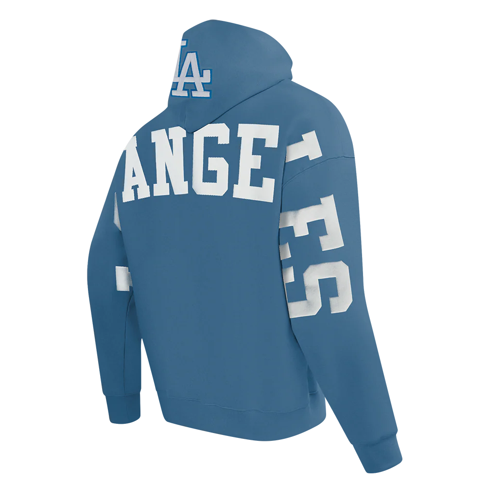 MLB LOS ANGELES DODGERS WINGSPAN MEN'S DROP SHOULDER FLC PO HOODIE V2