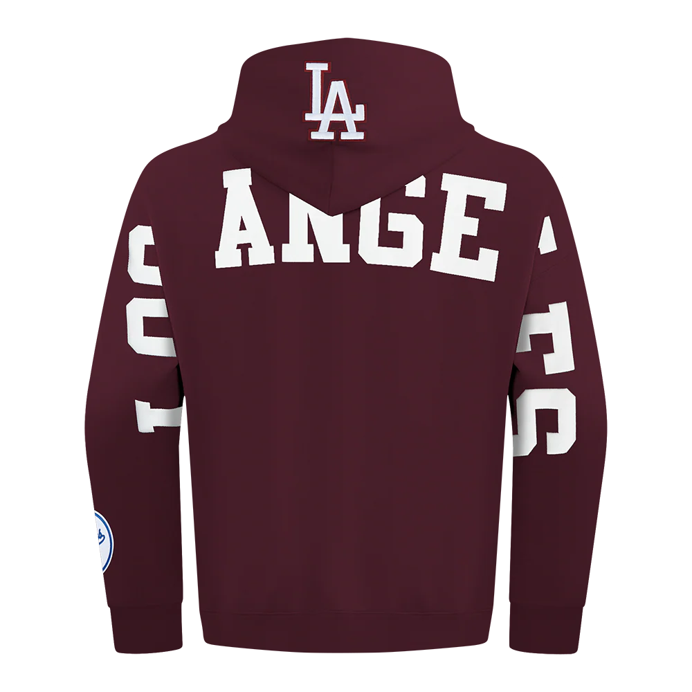 MLB LOS ANGELES DODGERS WINGSPAN MEN'S DROP SHOULDER FLC PO HOODIE V2