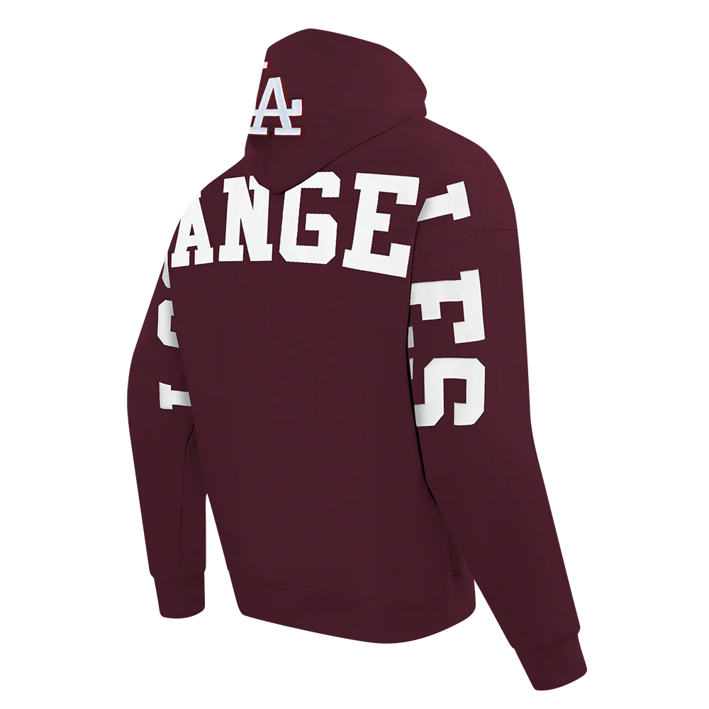 MLB LOS ANGELES DODGERS WINGSPAN MEN'S DROP SHOULDER FLC PO HOODIE V2