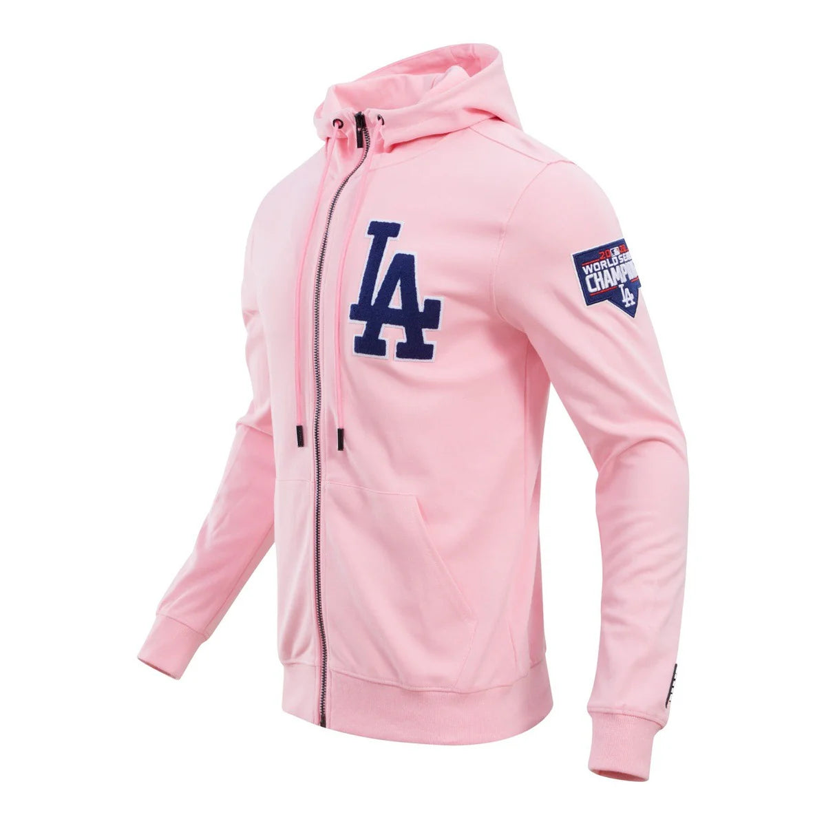 MLB LOS ANGELES DODGERS CLASSIC CHENILLE MEN'S FULL ZIP PULLOVER HOODIE