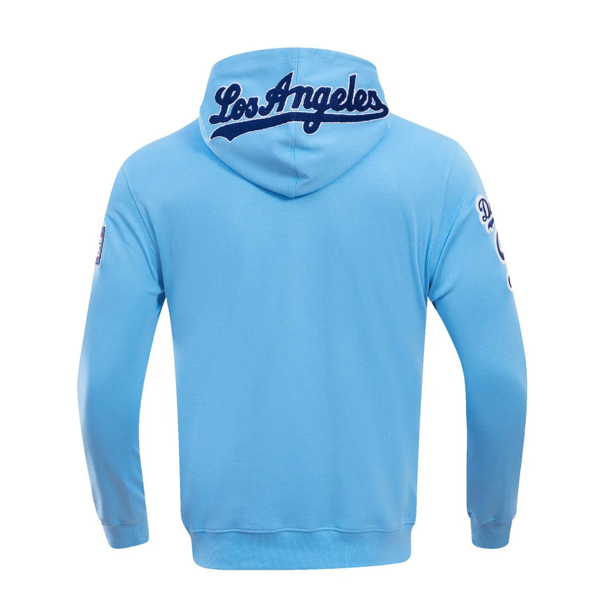 MLB LOS ANGELES DODGERS CLASSIC CHENILLE MEN'S FULL ZIP PULLOVER HOODIE