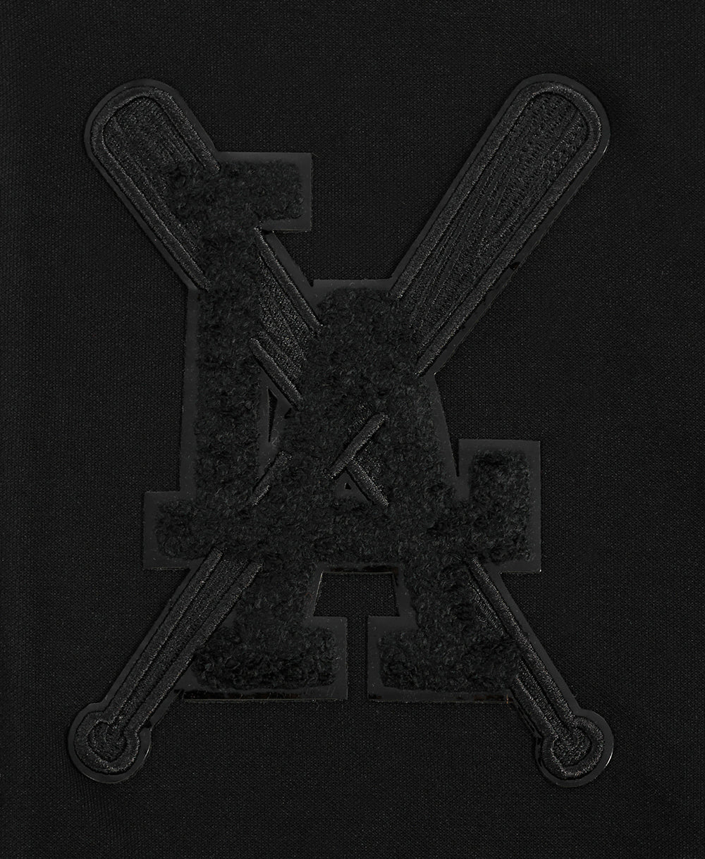 MLB LOS ANGELES DODGERS TRIPLE BLACK MEN'S ZIPPER HOODIE