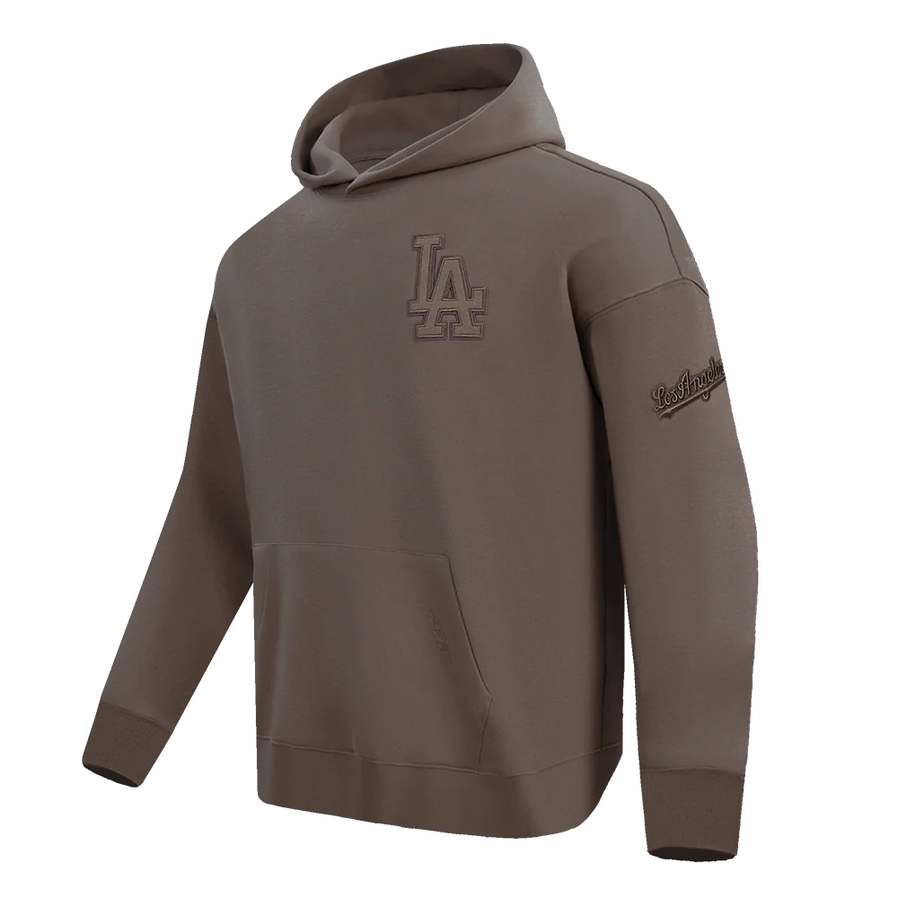MLB LOS ANGELES DODGERS NEUTRAL DROP SHOULDER MEN'S PULLOVER HOODIE